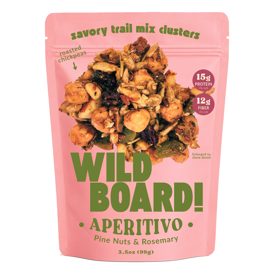 Pine nuts & rosemary savory trail mix clusters