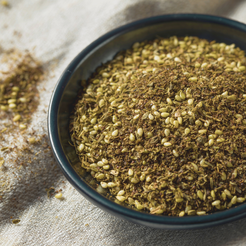 A bowl of za'atar, the sesame, sumac and herb blend that seasons WildBoard Mezze clusters