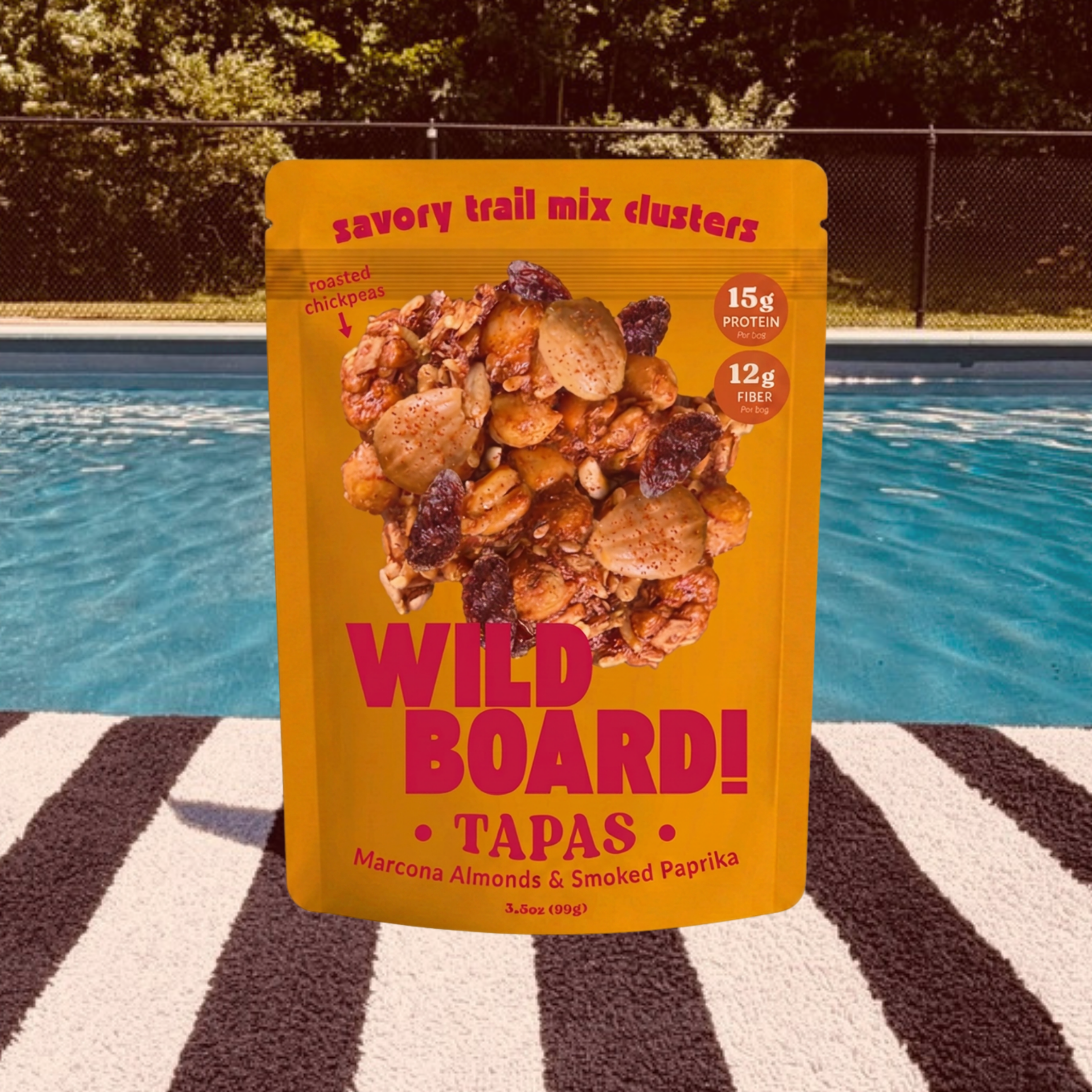 WildBoard Tapas savory trail mix clusters, an adult snacker take on Marcona almonds and smoked paprika
