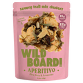 WildBoard Aperitivo savory trail mix clusters in a 3.5 ounce stand up pouch, made with pine nuts and rosemary, vegan and gluten free